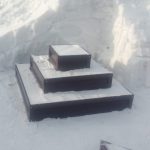 Клумба трехъярусная квадратная цветная — изображение 7